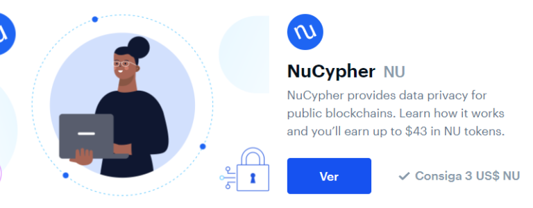 3$ gratis en NuCypher con Coinbase